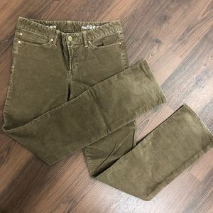 Gap Real Straight Brown Corduroy Pants